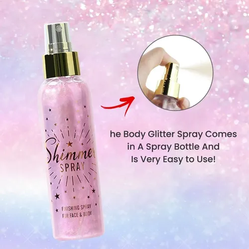 Glitter Spray Brillo Para Cuerpo Y Cabello 110 Ml