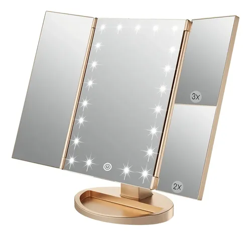 Espejo Maquillaje Importado Con Luces Led