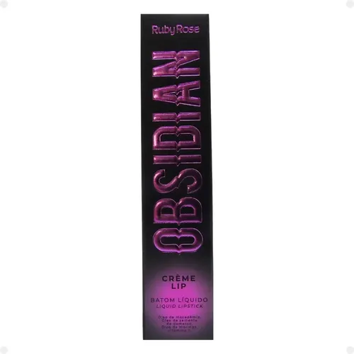 Lápiz labial líquido Ruby Rose Obsidian Creme Lip Ocl02 Hb-7100-2