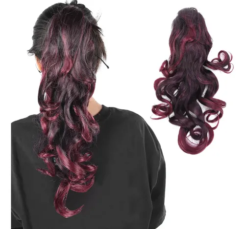 Extensiones De Cabello, Peluca, Larga Y Rizada, Con Pinza