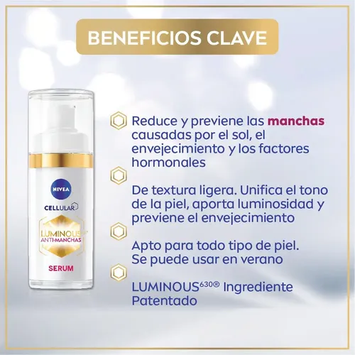 Serum Facial Antimanchas Nivea Luminous630 X 30 Ml