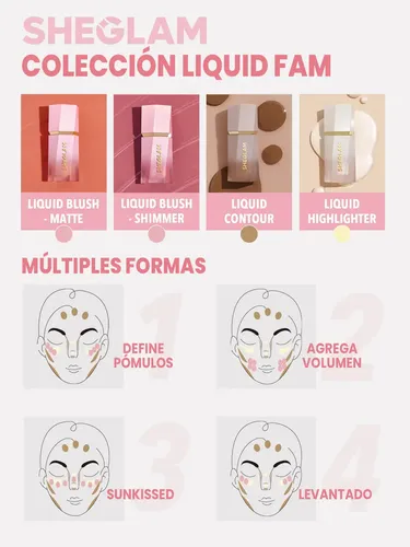 Color Bloom Sheglam Rubor 6 Tono Del Maquillaje Tono Del Maquillaje Love Cake