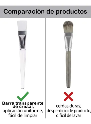 Brocha Para Mascarilla Facial 35 Uds Cerdas Suaves Cuidado
