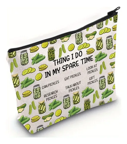 Bolsa De Maquillaje De Regalo Para Amantes De Los Pepinillos Bb544