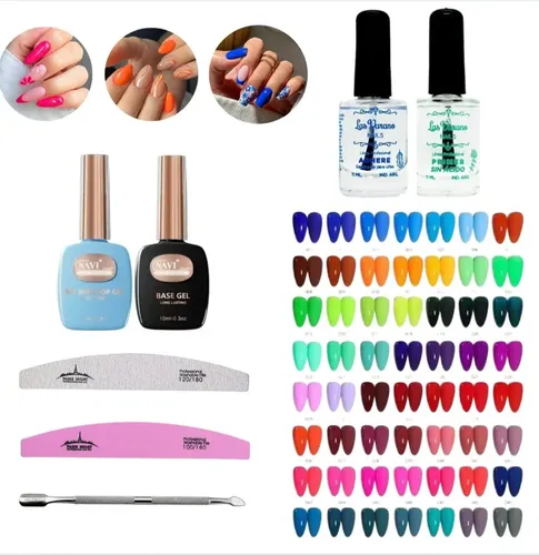 Kit Profesional Para Uñas Gel Semipermanentes Uv Led