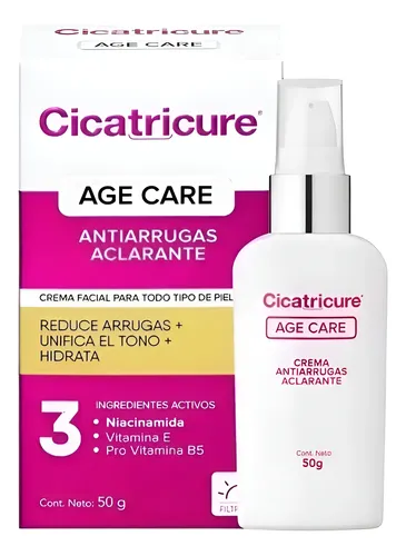 Cicatricure Crema Facial Age Care Antiarruga Aclarante 50gr