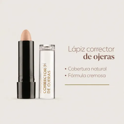 Corrector de ojeras Katalia en lápiz tono 03 beige rosado