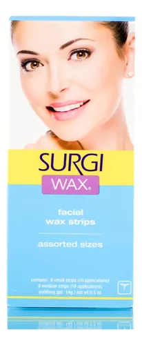 Tiras De Cera Ardell Surgi Wax Fax Facial, 8 Tiras Pequeñas/