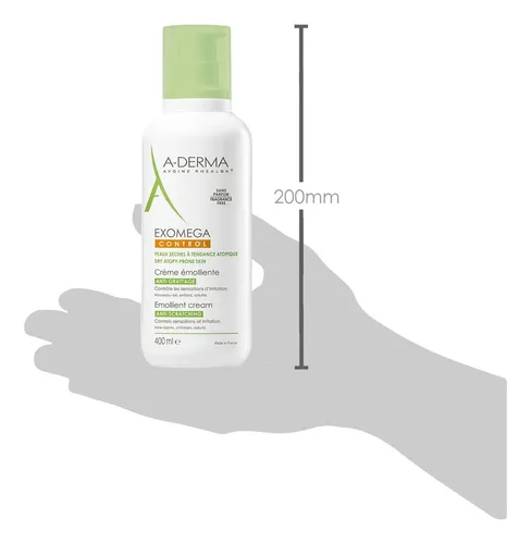 Crema Corporal Emoliente A-Derma Exomega Control para Piel Atópica y Seca 400 mL
