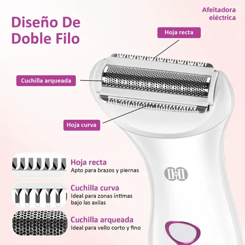 Maquina Depiladora Electrica Rasuradora Mujer Uso