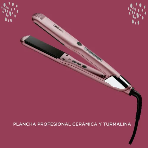 Eurostil Planchita De Pelo Ceramic Y Turmalina 230ºc Color Rosa