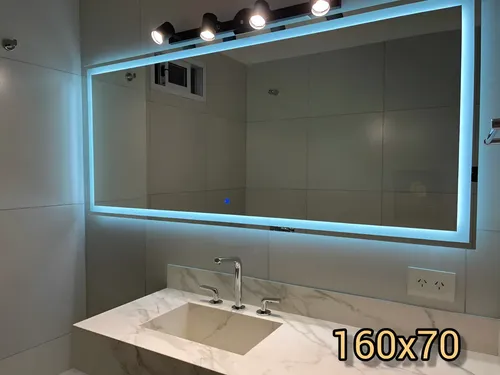 Espejo Touch Led Esmerilado 100×60 Frio O Calido
