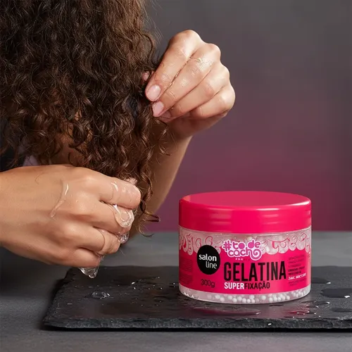 Salon Line Gelatina Rulos Super Fijación 300g