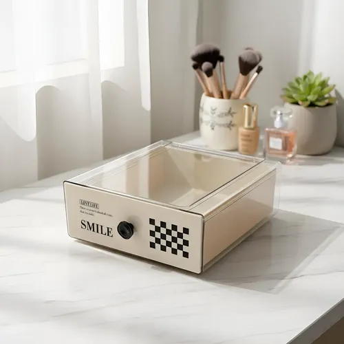 Cajon 1 Organizador Apilable Cosmético Maquillaje Escritorio