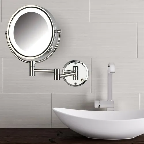 Espejo De Maquillaje Jerdon Para Pared Con Luces Y Aumento 8