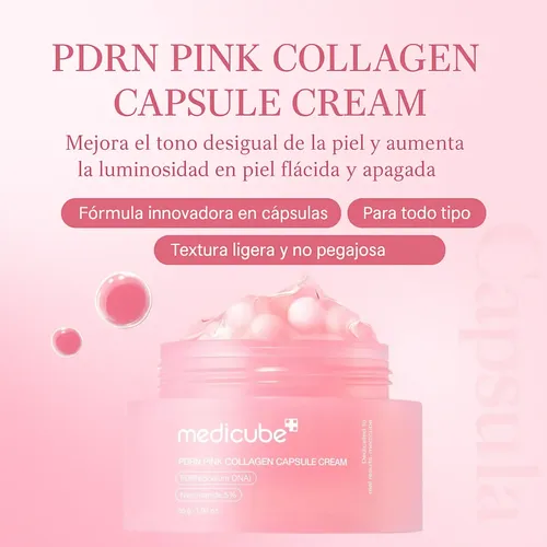 Medicube Salmon Dna Pdrn Pink Collagen Capsule Cream Coreano