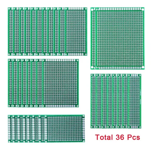 Kit De 32 Placas De Circuito Impreso Doble Cara, 5 Tamaños