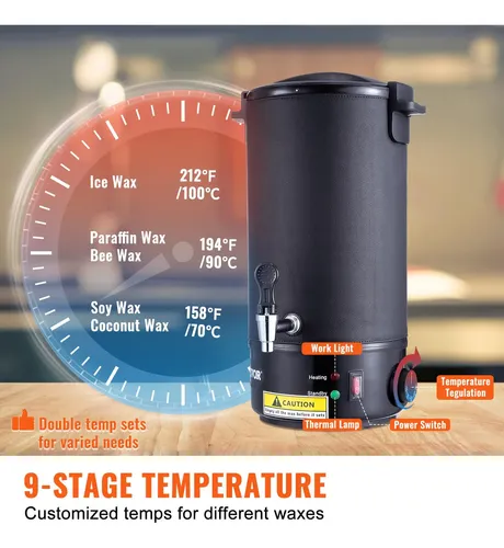 Calentador De Cera Vevor Wax Melter 10l Eléctrico