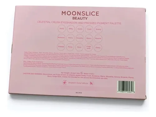 Paleta De Sombras Moonslice Celestial Crush 15 Tonos