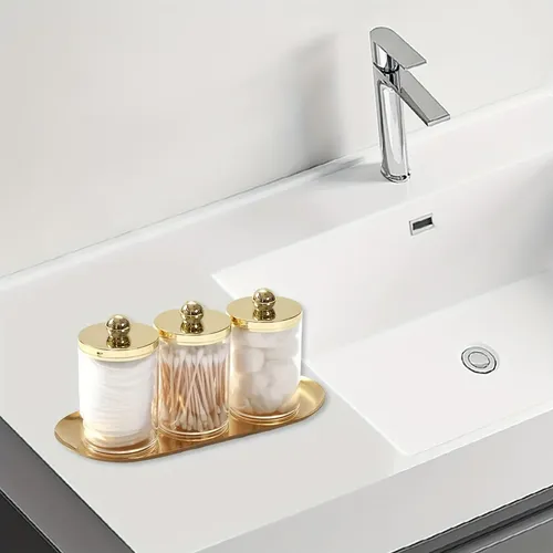 Set 2/3pcs Organizador Acrílico Para Hisopos Baño