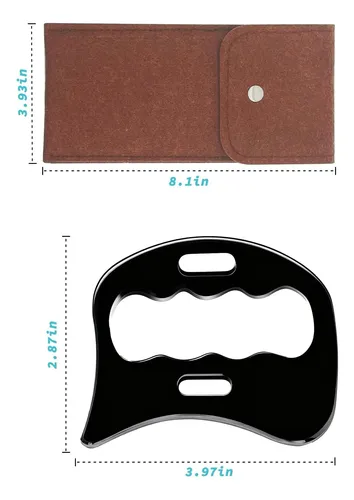 Raspador Muscular Gua Sha Acero Inoxidable Masaje