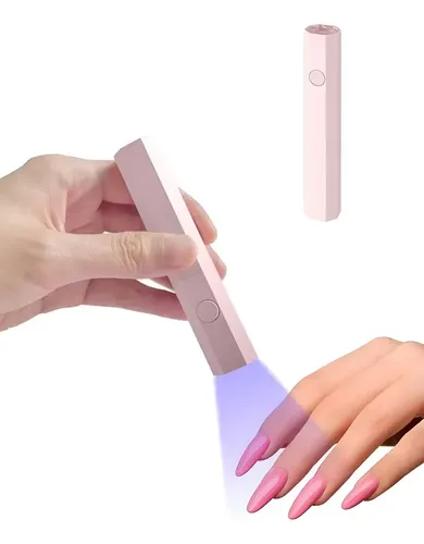 Mini Lámpara Led Uv Portátil Recargable Uñas Gelificadas Gel Color