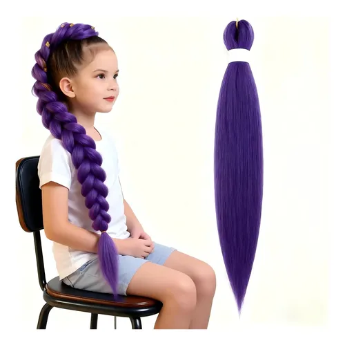 Soft Lightweight Colored Hair For Braids, Hot Water Setting