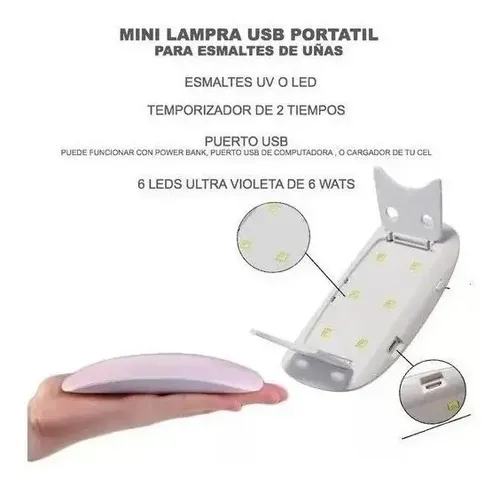 Kit Inicial X14u Cabina Led Uv 6w Gel Uñas Semipermanentes