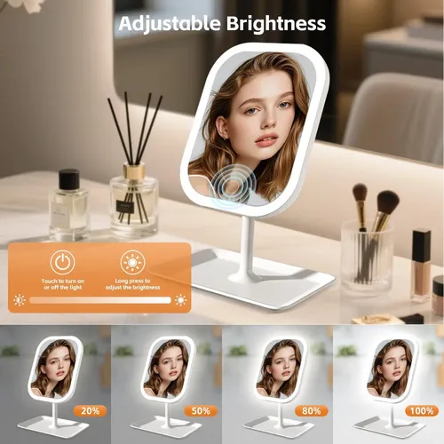 Q A. Espejo De Maquillaje Led Con Luz De Maquillaje Beau M