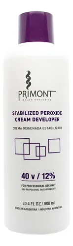 Primont Oxidante Crema Oxigenada Coloración Pelo X 900ml Tono 30 vol