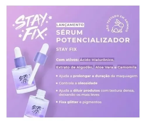 Serum Facial Hidratante Potencializador Stay Fix Ruby Rose Momento De Aplicación Día/noche Tipo De Piel Todo Tipo De Piel