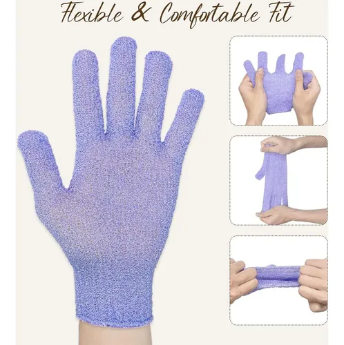 Guantes Exfoliantes 4 Pares Fundrem Verdes