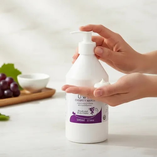 Crema Humectante Uvas Cuerpo Y Manos 500 Ml Hidratante Sin Tacc