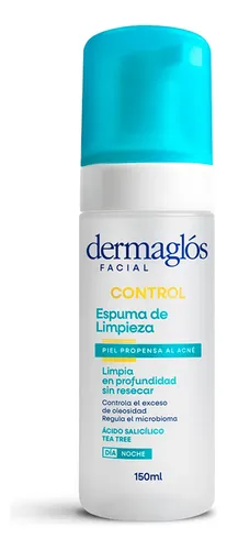 Dermaglós Facial Control Espuma De Limpieza Piel Acné 150 Ml