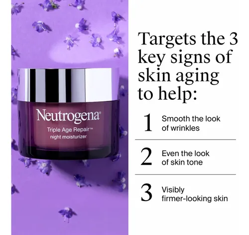 Neutrogena Crema Hidratante Noche 1.7 Oz – Antiarrugas Madura Noche