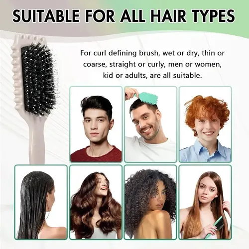 3 Cepillos Para Cabello Rizado Con Espejo Plegable