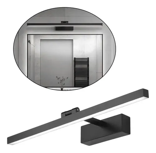 De Espejo Led Baño 9w / Los 40cm 9w Blanca Negra . !