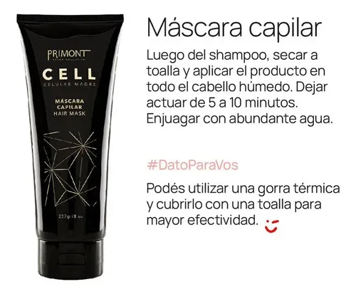 Mascara Capilar Celulas Madre Cabello Dañado Primont 237g