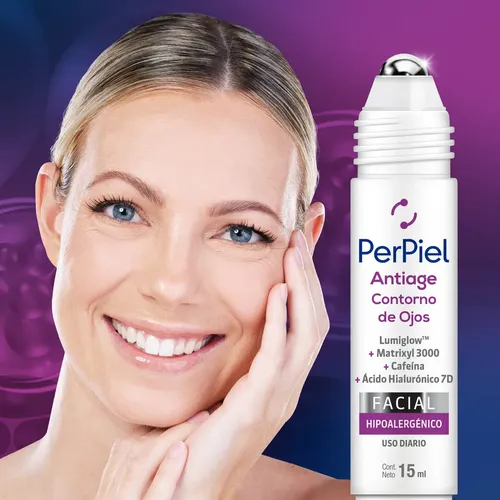 Perpiel Antiage Contorno De Ojos Roll On 15ml Todo Tipo De Piel Día/noche