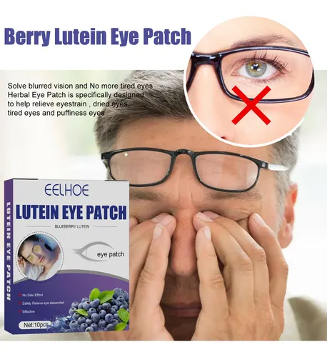 Parche Eelhoe Con Luteína Para Ojos Con Arándanos Para Alivi