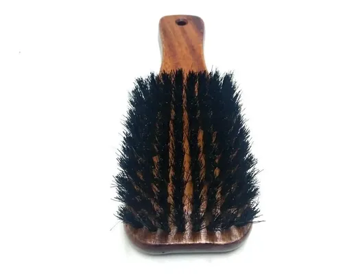 Cepillo Madera Cabello Barbero Profesional Cerdas Naturales