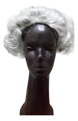 Peluca Gris Canas Y Rulos By La Parti Wigs!