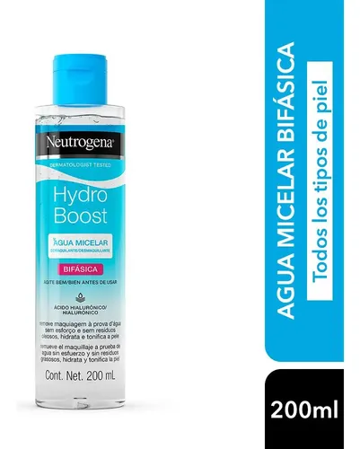 Neutrogena Agua Micelar Bifásica Con Ácido Hialurónico Hydro