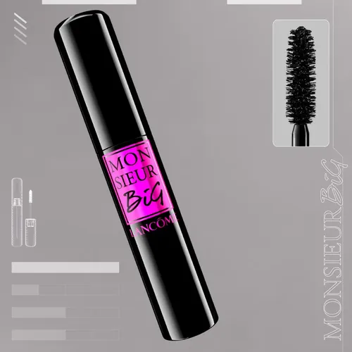 Máscara de pestañas Lancôme Monsieur Big 10ml color negro 1 unidad