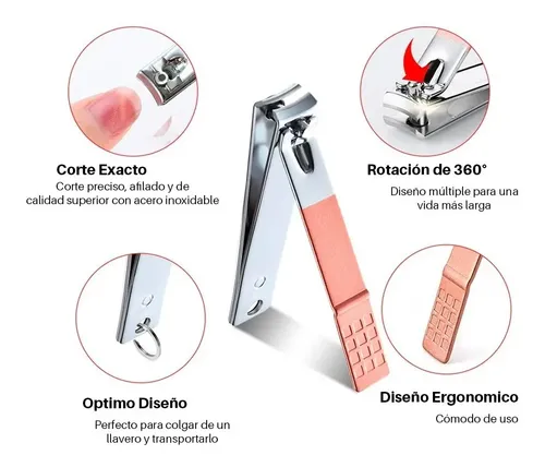 Set 16 Piezas Manicuria Profesional Completo Alicate Yensen