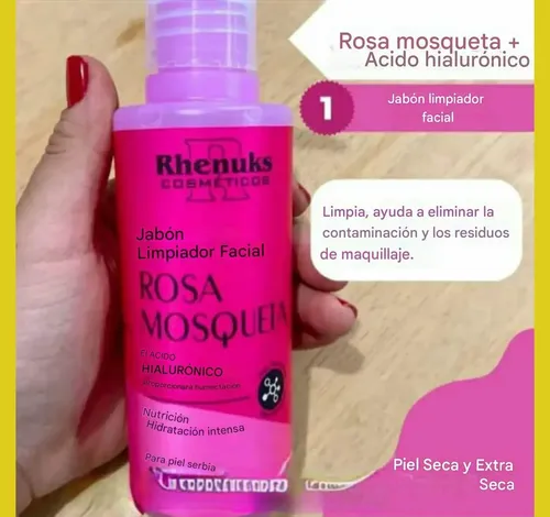 Kit Cuidado Facial Rosa Mosqueta Rhenuks Skincare Completo