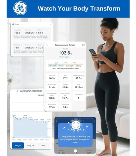 Báscula Digital Inteligente Ge Cuerpo Y Grasa