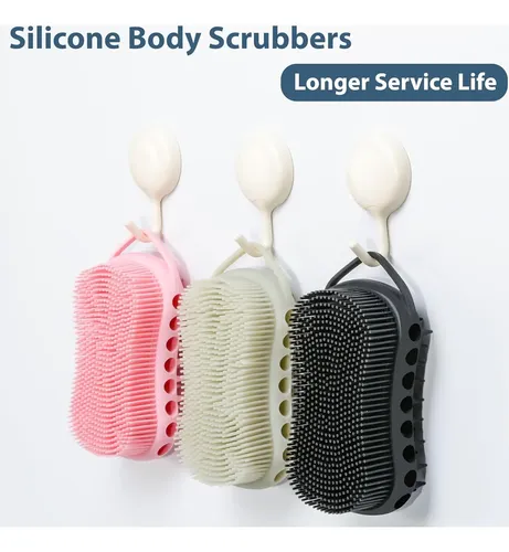 Cepillo Exfoliante De Silicona Mtboi 2 En 1 (negro)