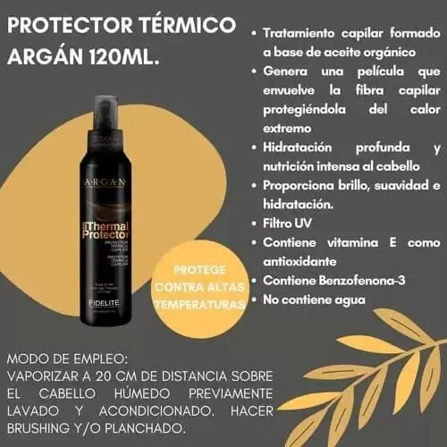 Kit X6 Protector Térmico Capilar Argan Fidelite X 120ml