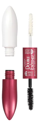 Máscara De Pestañas Con Doble Tubo L’oreal Paris, Color Negr